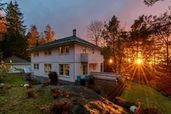 Grønliveien i solnedgang,